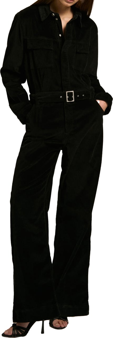 Homage to Denim overall black velours