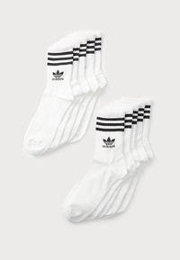 STRIP UNISEX 10 PACK - Socks - white