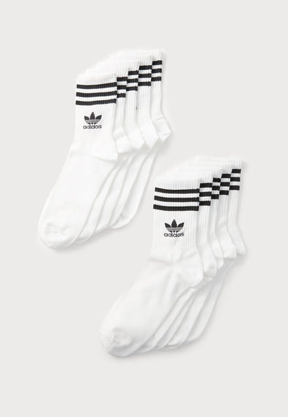 STRIP UNISEX 10 PACK - Socks - white