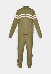 Lacoste TRACKSUIT SET - Tracksuit - flour/navy blue/green