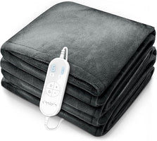 Gray Plush Electric Heated Blanket 200x180cm