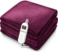 Gray Plush Electric Heated Blanket 200x180cm