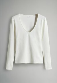 REGULAR FIT - 5 PACK FITTED LONG SLEEVE CREW NECK - Long sleeved top - black red khaki neutral cream