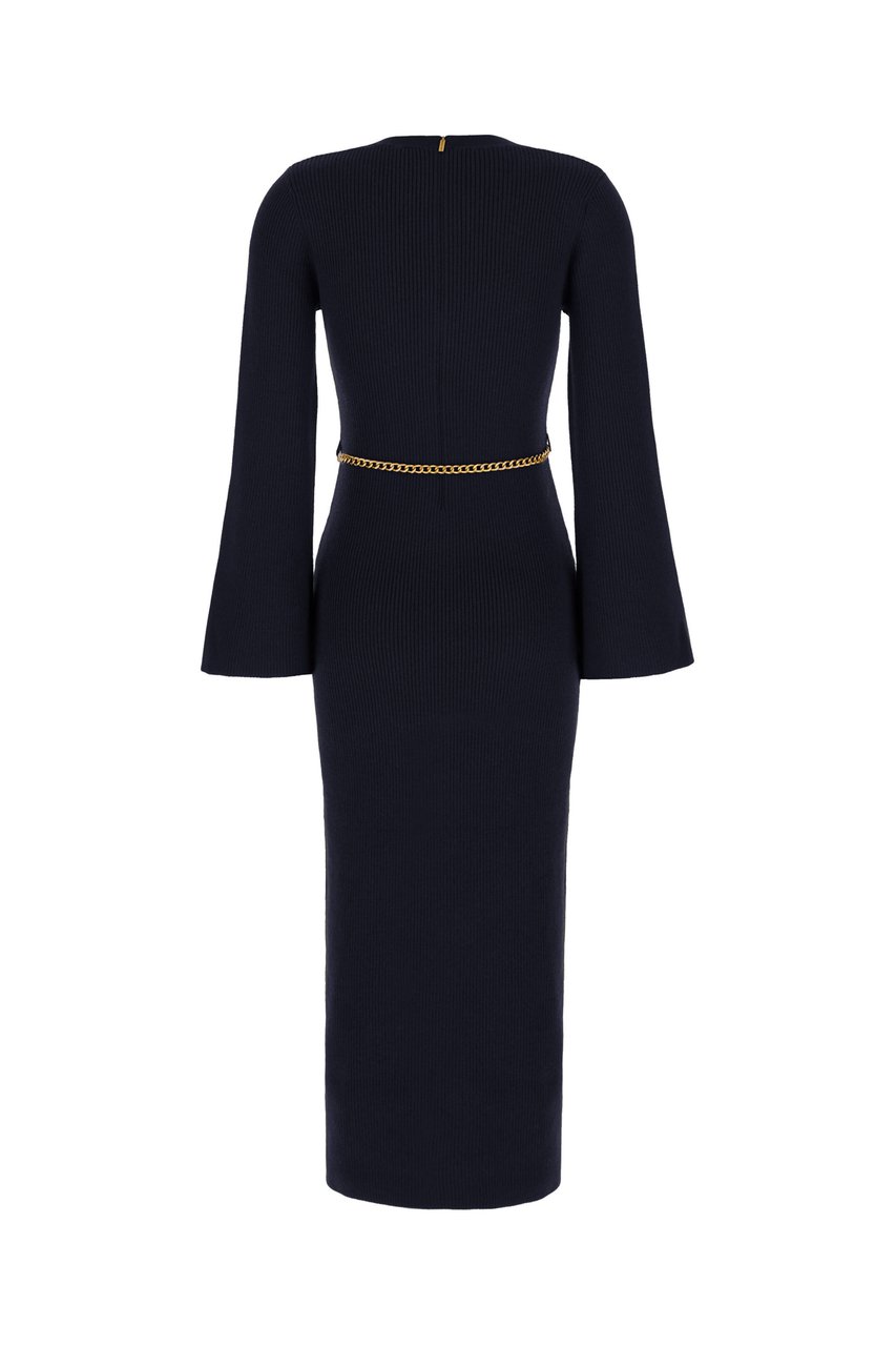Michael Kors Michael Kors Midnight blue stretch wool blend dress Blauw